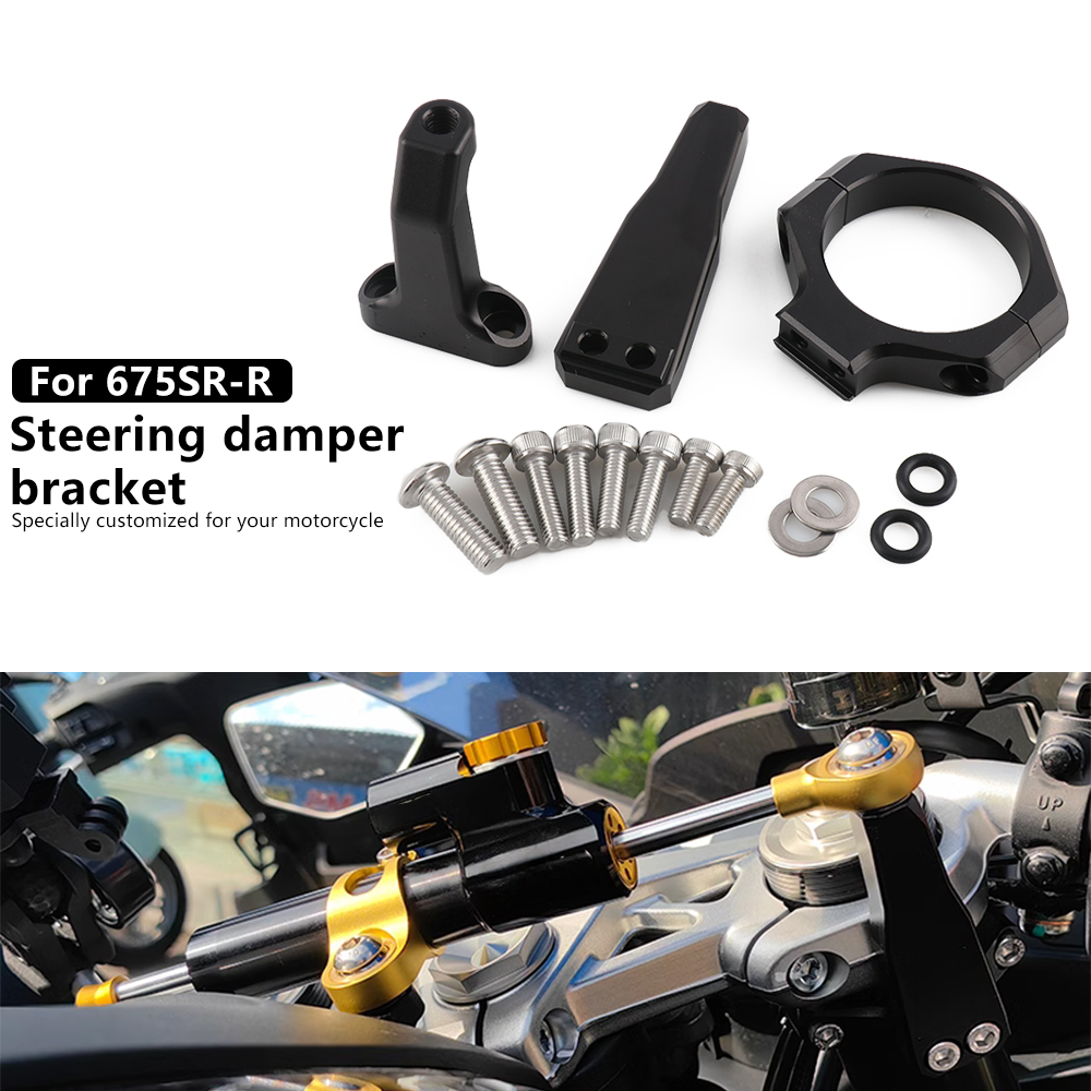 New Motorcycle 675SR-R Damper  - Steering Damper Stabilizer Kit Cnc 评论和价格