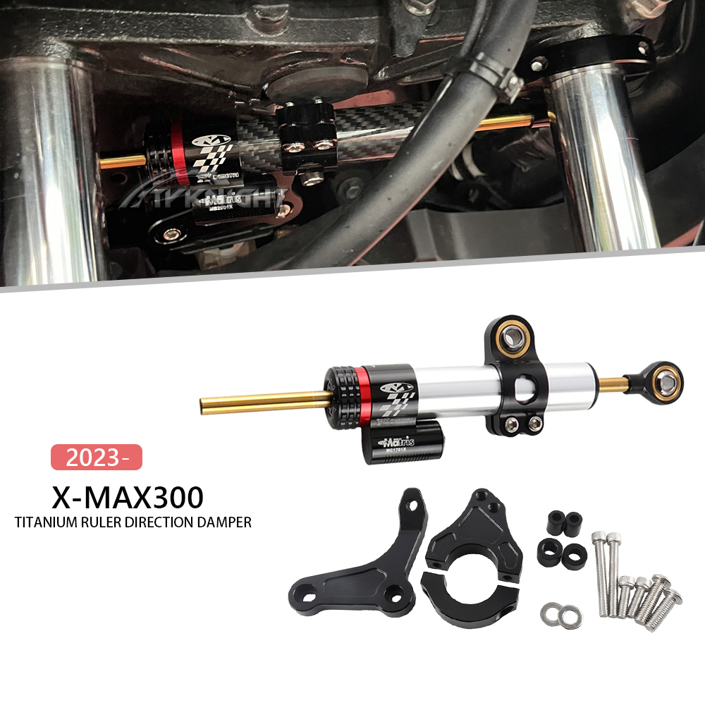 For Yamaha XMAX 300 X-MAX300 X - Steering Damper Stabilizer Kit Cnc 评论和价格